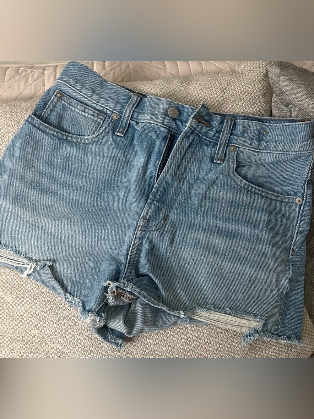 Madewell The Perfect Jean Shorts | Size 28 | Light Wash Denim